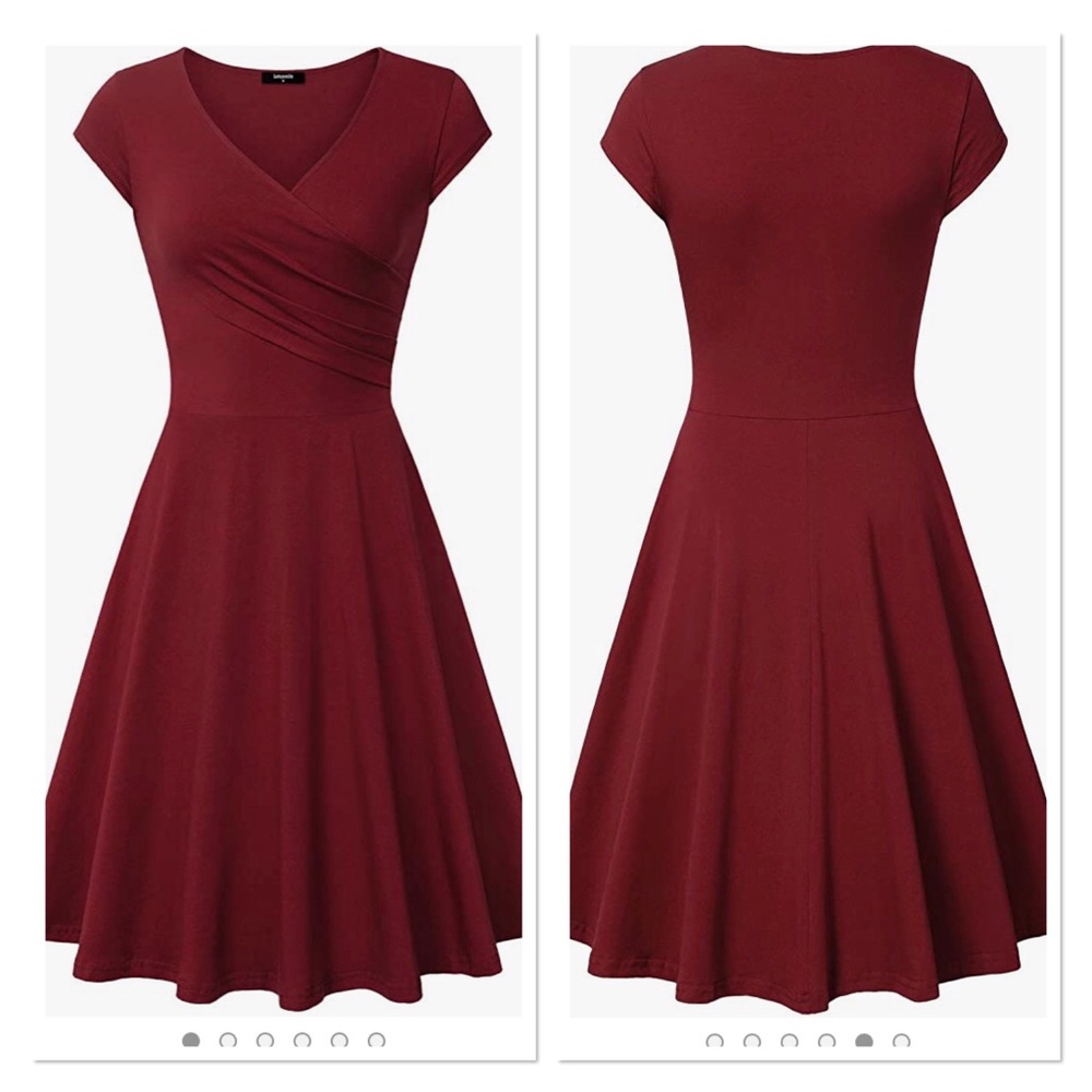 Wine / Maroon dress